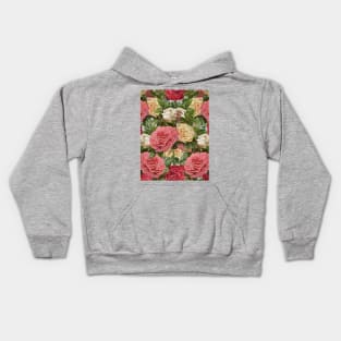 Light Floral Pattern Wall Art Kids Hoodie